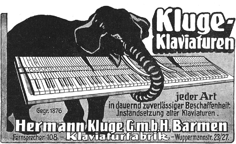 Kluge-Klaviaturen 1925